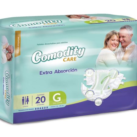 Pañal Comodity Care Talla G – Bolsa 20 UN